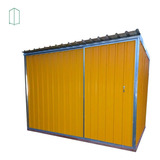 Deposito De Jardim Mini Galpão Container Porta De Correr