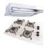 Depurador De Embutir Inox 60cm E Cooktop 4 Bocas Safanelli