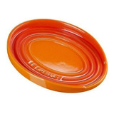 Descanso Oval De Colher De Cerâmica Laranja Le Creuset