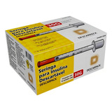 Descarpack Seringa De Insulina 30g 1ml Com Agulha Fixa 8,0 X 0,30mm Com 100 Unidades