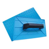 Desempenadeira Plastica Azul Corrugada
