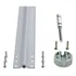 Desempenador De Embutir Rometal Para Porta De Correr Ou Giro Dp 300 1730 Mm