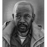 Desenho Digital Realista  preto E Branco  01 Pessoa