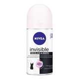 Desodorante Roll-on Nivea Invisible Black White Clear