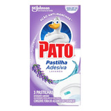 Desodorizador Sanitário Pato Pastilha Adesiva Lavanda 3un