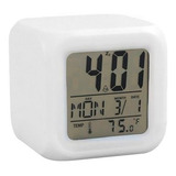 Despertador Relógio Magico 5x1 Cubo Luminária Luz Termômetro