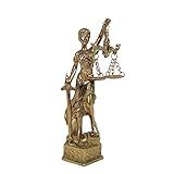 Deusa Da Justiça Themis Decorativa De Resina 14,5 Cm