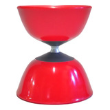 Diabolo Profissional 100mm Vermelho Ioiô Chinês   Full