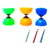 Diabolo Yoyo Profissional Com Baqueta Kit Com 3