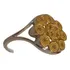 Diamantes Amarelos Nat No Anel De Prata 925 Rodinada E Ouro