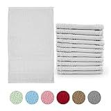 Dianelli Toalha De Mão Lavabo 12 Peças 100  Algodão   Toalha De Mão Para Bordar Pintar Toalha De Lavabo Pequena Toalha Social  Branco 