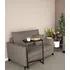 Dicarlo Mesa Apoio E Suporte Lateral Notebook Cama Sofa Em Aço Tampo Madeira Cor Preto