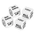 Dice Set 2 English Wine Order White Lightweight Fun Action