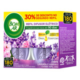 Difusor Elétrico Bom Ar Lavanda E Gerânio Refil Líquido 2x16ml