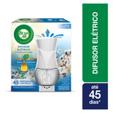 Difusor Elétrico Bom Ar Lirio Branco E Algodão Aparelho E Refil 16ml