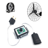 Dimmer Para Ventilador Chave De Controle Exaustor 220v 110v Preto Bivolt 127v 110v 220v Rotação Botão Diminuir Dimer Controle Parede Elitenet Eletronica E Digital