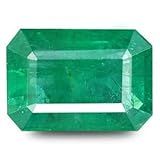 Dinjewel Big Boys' 14.00 Ratti Natural Certified (panna Colombiana) Esmeralda Em Formato De Octógono De Pedra Preciosa Solta Aprovada Pelo Laboratório Verde, Pedra Preciosa