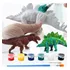 Dino Para Pintar Brinquedo Divertido 4 Dinossauros Colorir E Pintar