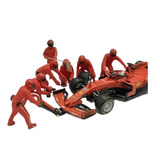 Diorama F1 Figuras Bonecos Ferrari Pit Stop Miniatura 1/18