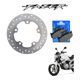 Disco De Freio Traseiro pastilha Cobreq Yamaha Fazer 250