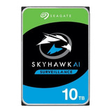 Disco Rígido Interno Seagate Skyhawk St10000ve001 10tb Prateado