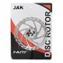 Disco Rotor 160mm Jak Mtb Speed Gravel Freio Disco 6 Furos Cor Prateado