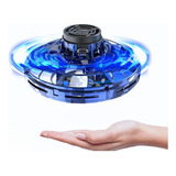 Disco Spinner Voa Led Drone Bomerang Brilha Azul Castela