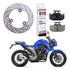 Disco Traseiro Freio+pastilha Fz25 Fazer 250 Abs 2022
