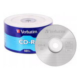 Disco Virgem Cd-r Verbatim De 52x Por 50 Unidades