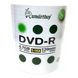 Disco Virgem Dvd r Smartbuy De 16x Por 100 Unidades