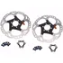 Discos De Freio Rotor Shimano Xt Ice Tech Rt86 160mm Cor Prateado