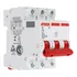 Disjuntor Steck Tripolar Din 10a Ate 63a  Curva C (sdd62c)