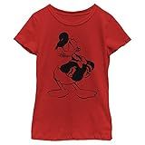 Disney Camiseta Feminina Lisa Com Estampa Antiga Donald, Vermelho, G