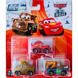 Disney Cars Mini Racers Road Rumbler Mcqueen Chieftess Mater