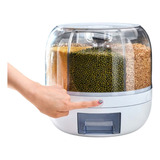 Dispenser Alimentos Graos Giratório 6 Divisoes De 1 Litro