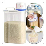 Dispenser De Grãos Cereais E Alimentos Para Parede 2000ml
