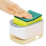 Dispenser De Sabão Detergente Suporte Porta Bucha Esponja Dispensador De Detergente Na Medida Com Esponja