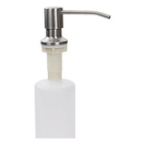 Dispenser Dosador Detergente Sabonete Embutir Aço Inox 300ml Cor Aço Inox Escovado