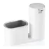 Dispenser Para Detergente E Porta Bucha Cozinha Luxo Arthi Cor Branco E Cromado