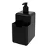 Dispenser Single Coza 500ml Detergente Esponja Suporte Cor Preto