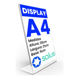 Display Expositor Acrilico A4