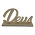 Display Palavra Deus, Família,  Paz Mdf Decorativo 1 Pç