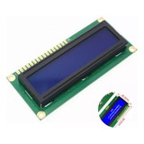 Display Tela Lcd 16x2 1602 Backlight Azul Arduino Rasp C 