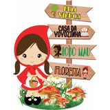 Displays Placa Chapeuzinho