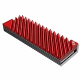 Dissipador De Calor Para Ssd M2 2280 Em Alumínio, Com Thermal Pad - Prolonga A Vida útil Do Seu Ssd - Desktop, Ps5, Pc - Easy Idea Network (vermelho)