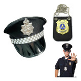 Distintivo Policial Chapeu Fantasia Metal Fbi Fantasia Kit