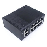 Distribuidor Switch Ethernet 10 Portas P trilho Din 12 54v