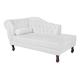 Divã Recamier Sofá Diana 140cm Lado Direito Suede Verde
