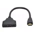 Divisor E Duplicador 1 Hdmi Macho Para 2 Hdmi Fêmea