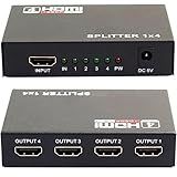 Divisor Hdmi Splitter Duplicador De Imagens 4x1 1080p, Replica A Mesma Imagem Para Até 4 Telas.